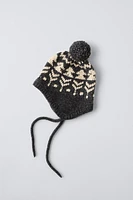 JACQUARD KNIT HAT