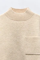 KNIT SWEATER WITH POCKET