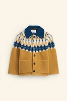 WOOL GREEK FRET CARDIGAN LIMITED EDITION