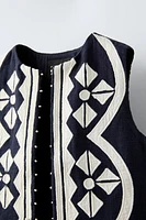 EMBROIDERED VEST