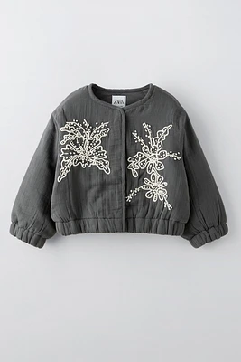 EMBROIDERED BOMBER