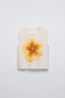 FLOWER PRINT TANK TOP