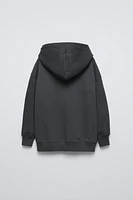 OVERSIZE FIT BALLET HOODIE SWEATSHIRT