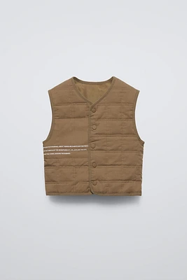 TEXT DETAIL TECHNICAL VEST