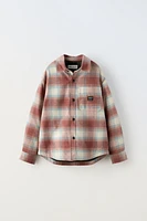 QUILTED PLAID OVERSHIRT