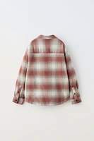 QUILTED PLAID OVERSHIRT