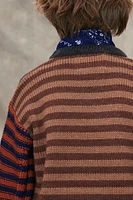 STRIPED WOOL BLEND KNIT SWEATER LIMITED EDITION