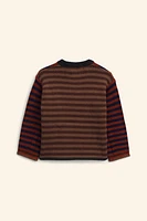 STRIPED WOOL BLEND KNIT SWEATER LIMITED EDITION