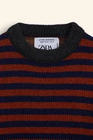 STRIPED WOOL BLEND KNIT SWEATER LIMITED EDITION