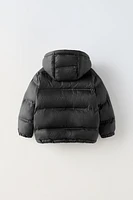 HOODED QUILTED JACKET