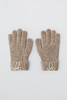 KNIT GLOVES WITH PEARLS