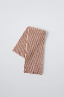 PEARLY KNIT SCARF