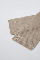 PEARLY KNIT SCARF