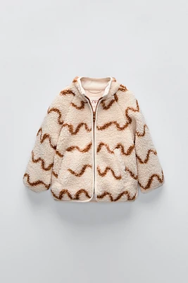 PRINTED FLEECE JACKET