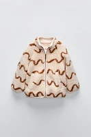 PRINTED FLEECE JACKET