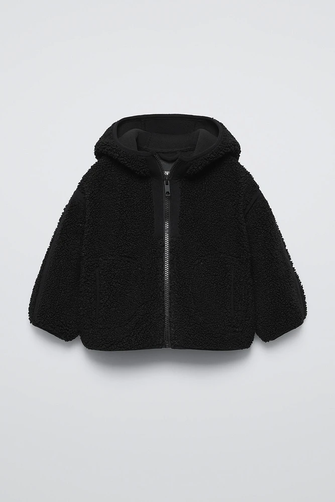 HOODED FLEECE JACKET