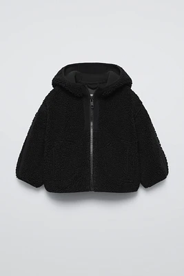 HOODED FLEECE JACKET