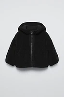 HOODED FLEECE JACKET