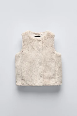 FAUX FUR VEST