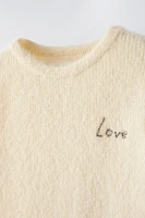 TEXT KNIT SWEATER