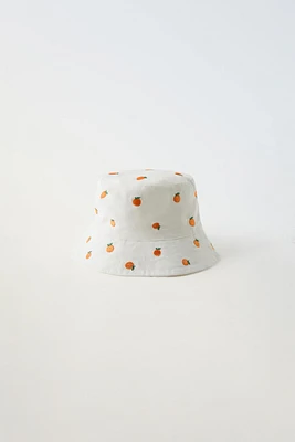 FRUIT EMBROIDERED BUCKET HAT