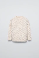 CABLE KNIT SWEATER