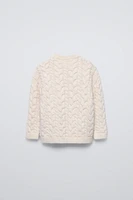 CABLE KNIT SWEATER