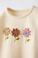 FLORAL APPLIQUÉ SHIRT