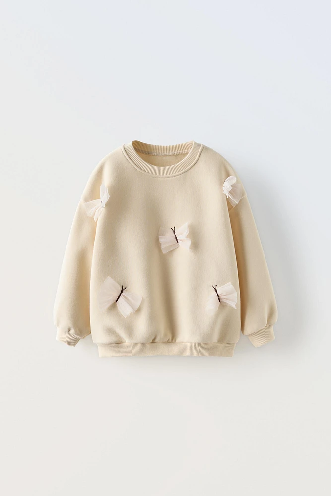 TULLE BUTTERFLIES SWEATSHIRT