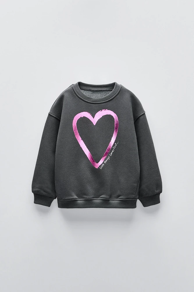 SHINY HEART SWEATSHIRT