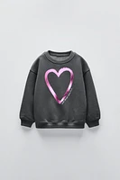 SHINY HEART SWEATSHIRT