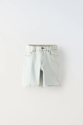 REGULAR FIT DENIM SHORTS