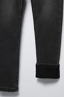 LINED SKINNY JEANS