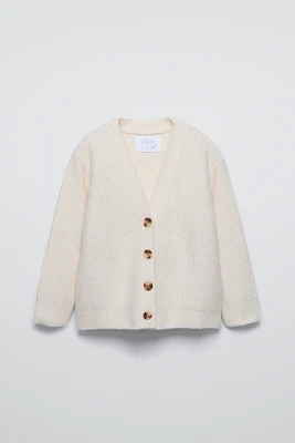 BUTTONED KNIT CARDIGAN