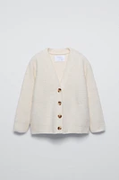 BUTTONED KNIT CARDIGAN