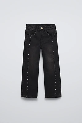 BOOTCUT JEANS WITH STUDS