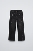 BOOTCUT JEANS WITH STUDS