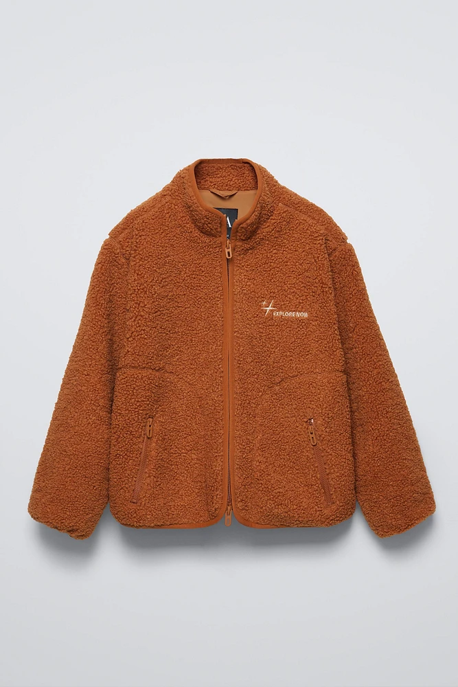 EMBROIDERED FLEECE JACKET