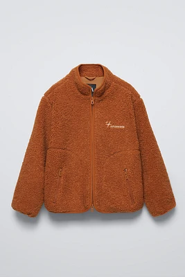 EMBROIDERED FLEECE JACKET