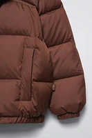 SHORT WATER REPELLENT DOWN PUFFER COAT