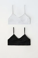 8-14 YEARS/ TWO PACK OF SEAMLESS BRALETTES