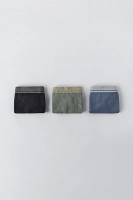 8-14 YEARS/ THREE-PACK OF SEAMLESS BOXERS