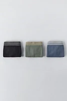 8-14 YEARS/ THREE-PACK OF SEAMLESS BOXERS