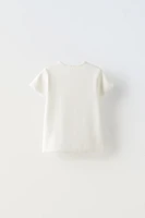 EMBROIDERED RIB T-SHIRT