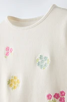 EMBROIDERED RIB T-SHIRT