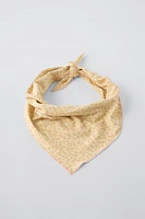 ANIMAL PRINT TRIANGULAR KERCHIEF