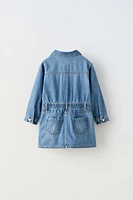 DENIM DRESS WITH POCKETS