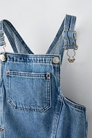 DENIM PINAFORE DRESS