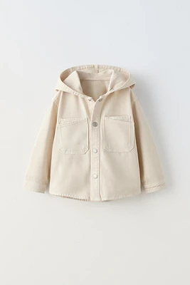 HOODED OVERSHIRT