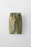 TWILL BALLOON FIT PANTS